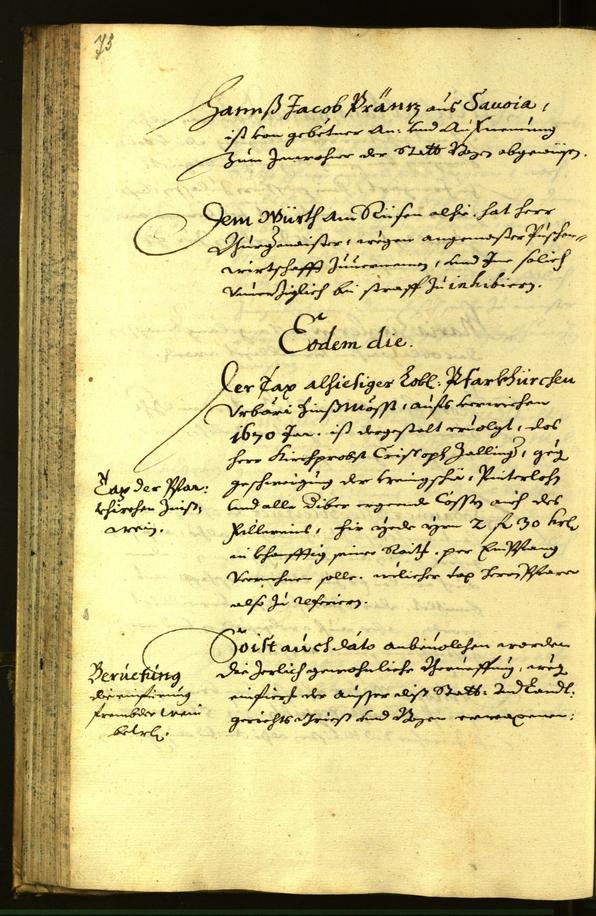 Archivio Storico della Città di Bolzano - BOhisto protocollo consiliare 1671 