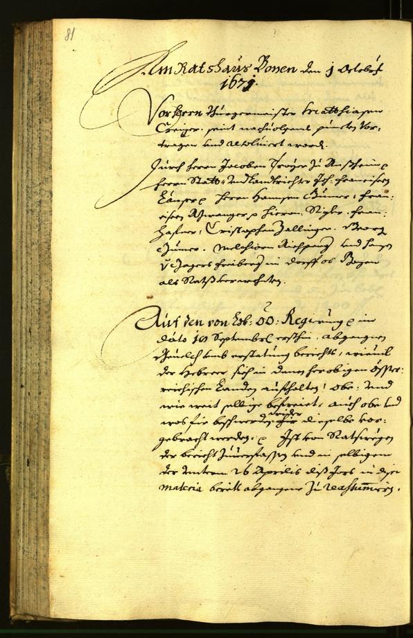 Civic Archives of Bozen-Bolzano - BOhisto Minutes of the council 1671 