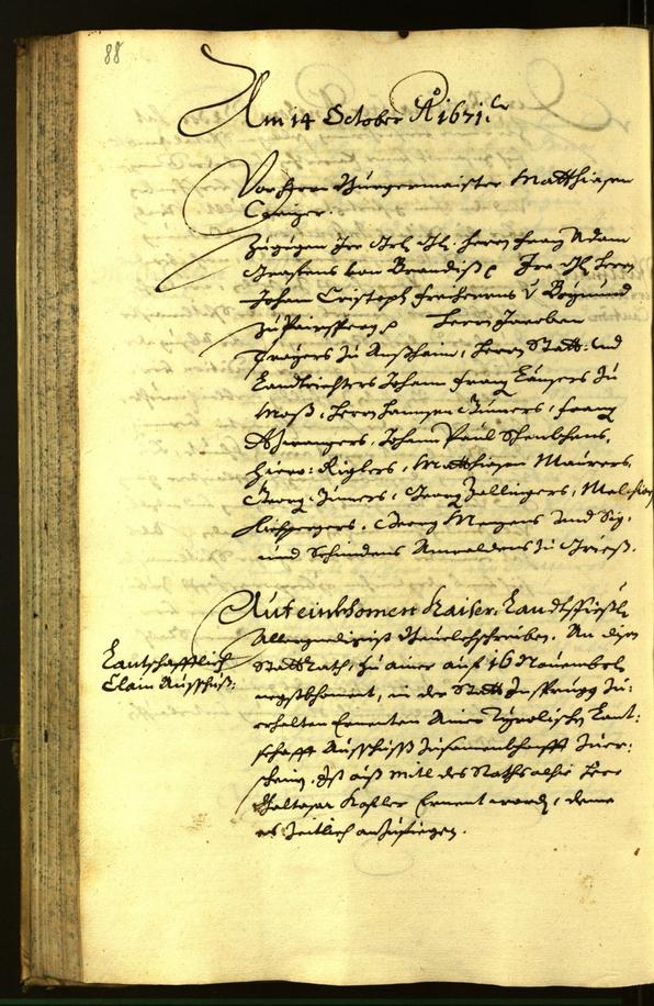 Archivio Storico della Città di Bolzano - BOhisto protocollo consiliare 1671 