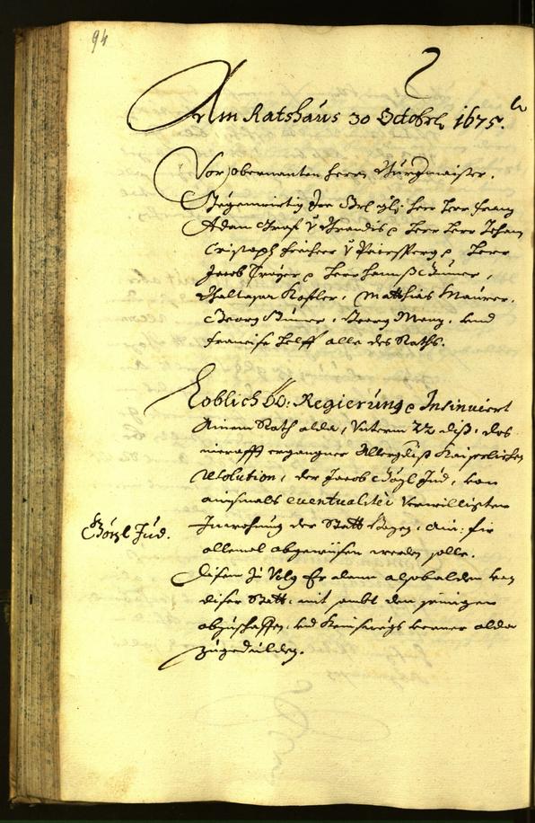 Archivio Storico della Città di Bolzano - BOhisto protocollo consiliare 1671 