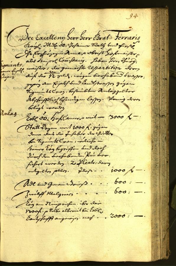 Stadtarchiv Bozen - BOhisto Ratsprotokoll 1671 