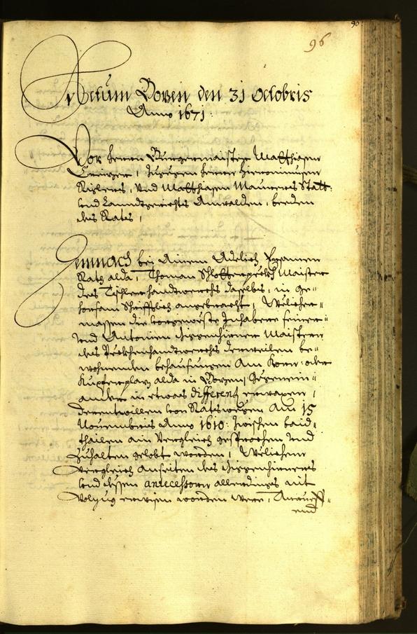 Civic Archives of Bozen-Bolzano - BOhisto Minutes of the council 1671 