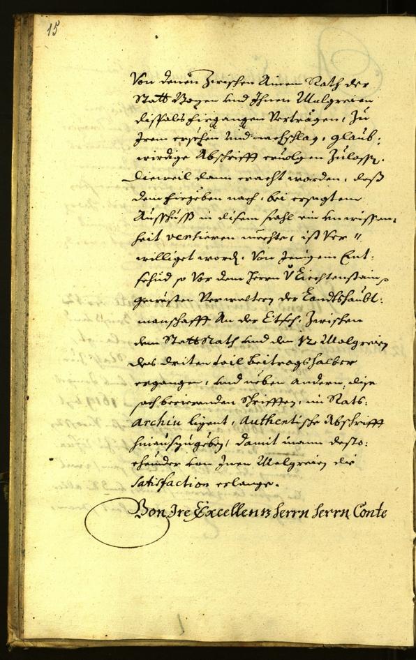 Stadtarchiv Bozen - BOhisto Ratsprotokoll 1671 