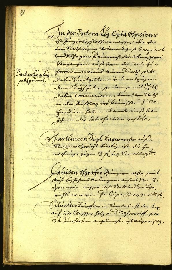 Stadtarchiv Bozen - BOhisto Ratsprotokoll 1671 