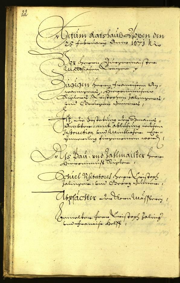 Archivio Storico della Città di Bolzano - BOhisto protocollo consiliare 1671 