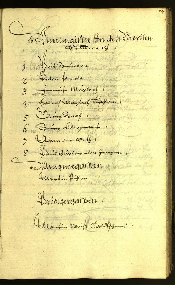 Stadtarchiv Bozen - BOhisto Ratsprotokoll 1671 