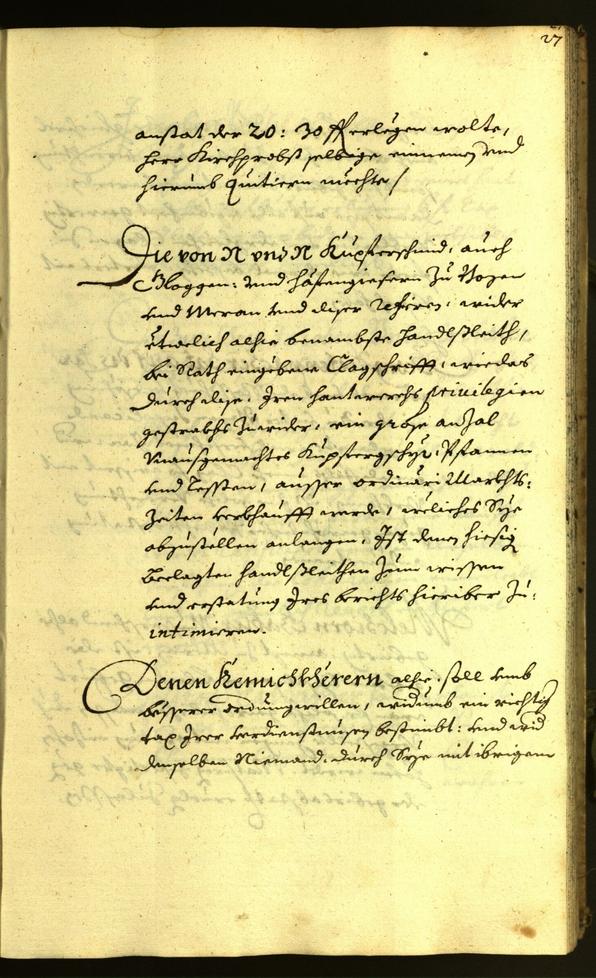 Stadtarchiv Bozen - BOhisto Ratsprotokoll 1671 