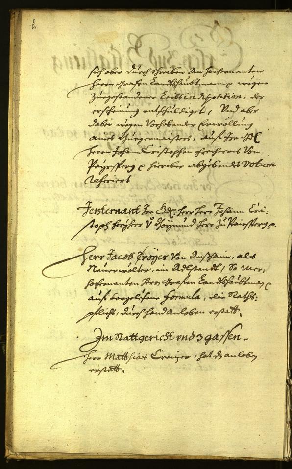 Stadtarchiv Bozen - BOhisto Ratsprotokoll 1671 