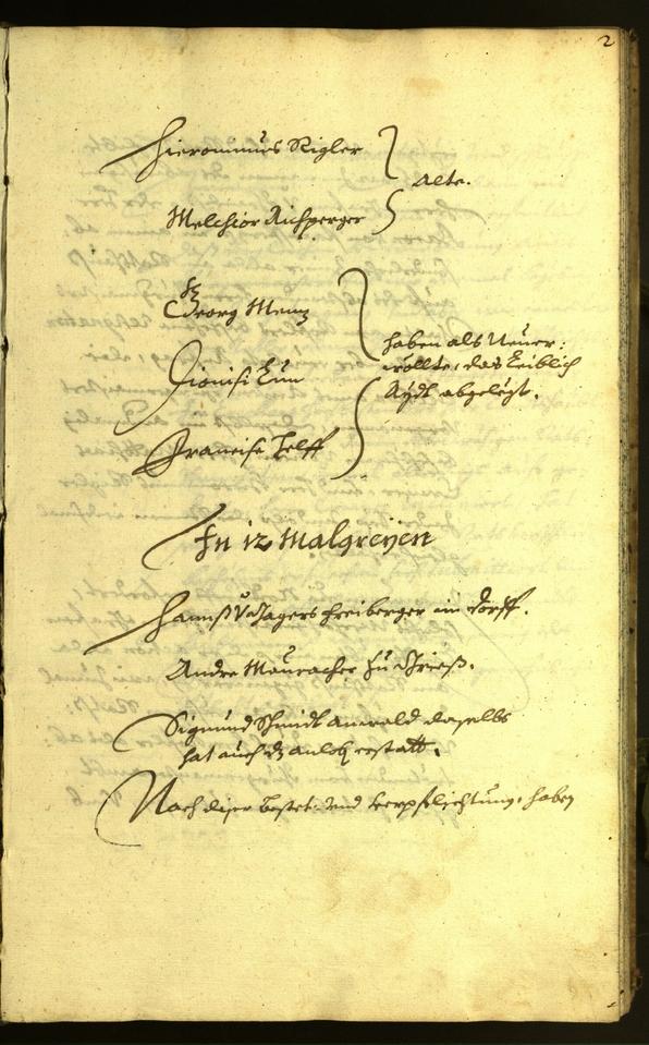 Stadtarchiv Bozen - BOhisto Ratsprotokoll 1671 