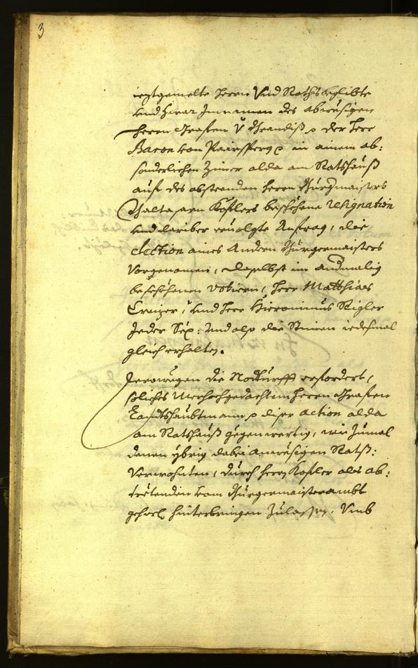 Stadtarchiv Bozen - BOhisto Ratsprotokoll 1671 