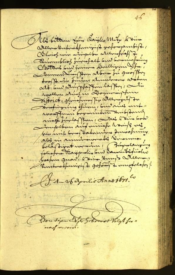 Stadtarchiv Bozen - BOhisto Ratsprotokoll 1671 