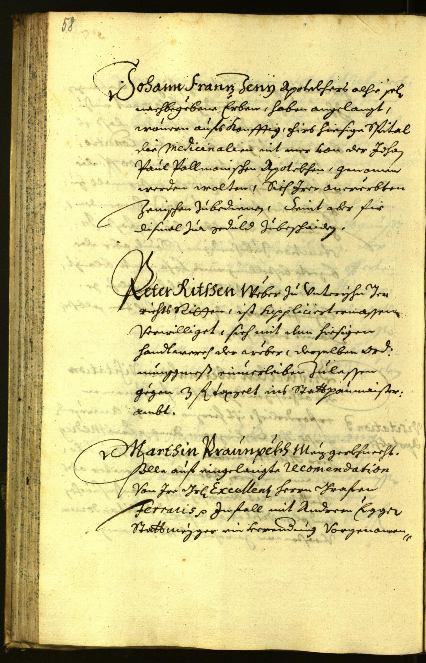 Stadtarchiv Bozen - BOhisto Ratsprotokoll 1671 