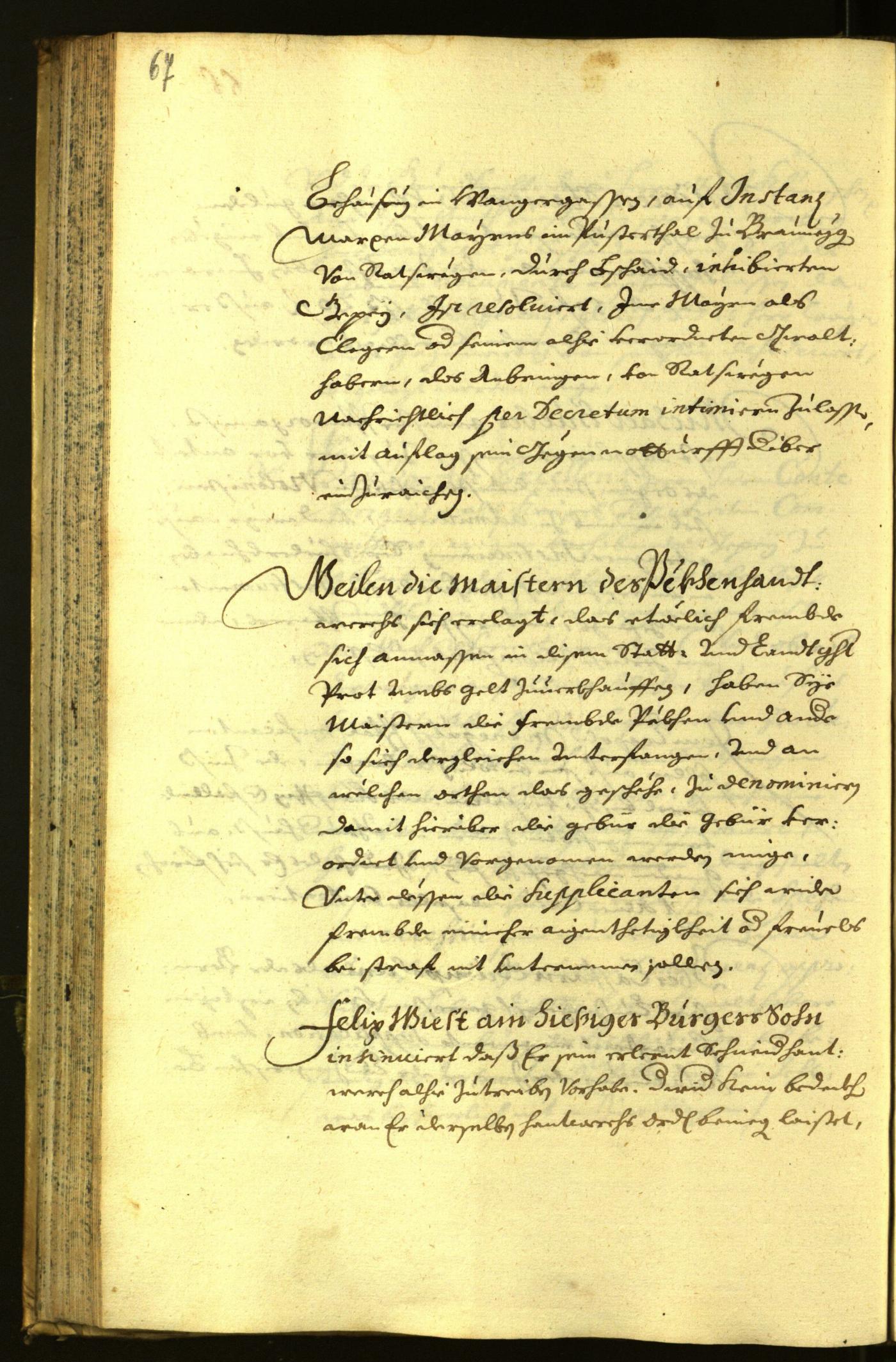 Civic Archives of Bozen-Bolzano - BOhisto Minutes of the council 1671 