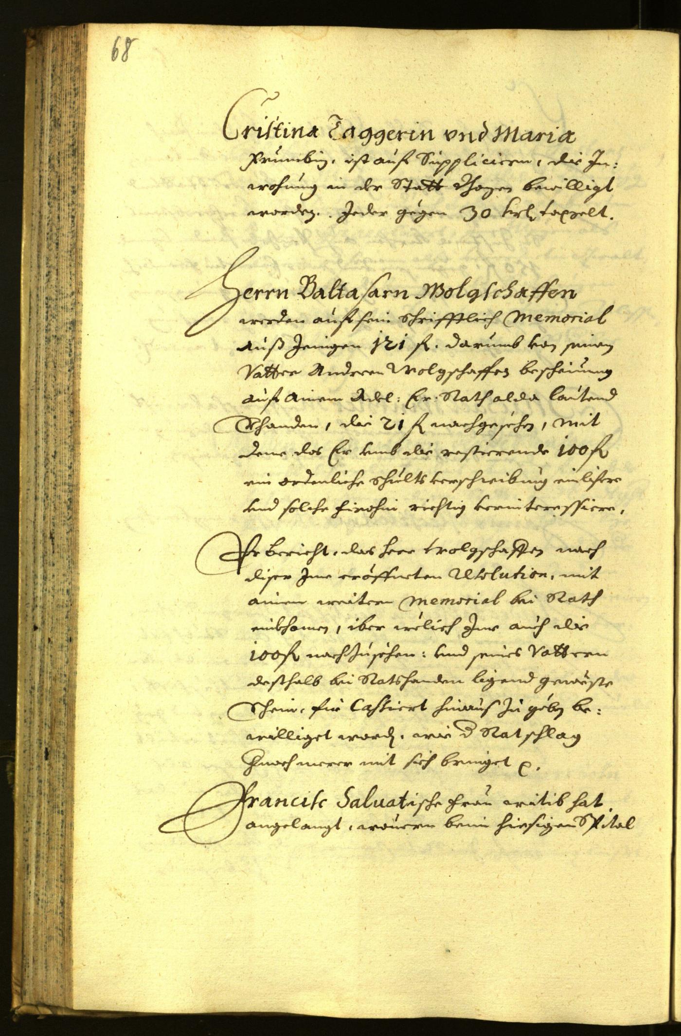 Stadtarchiv Bozen - BOhisto Ratsprotokoll 1671 