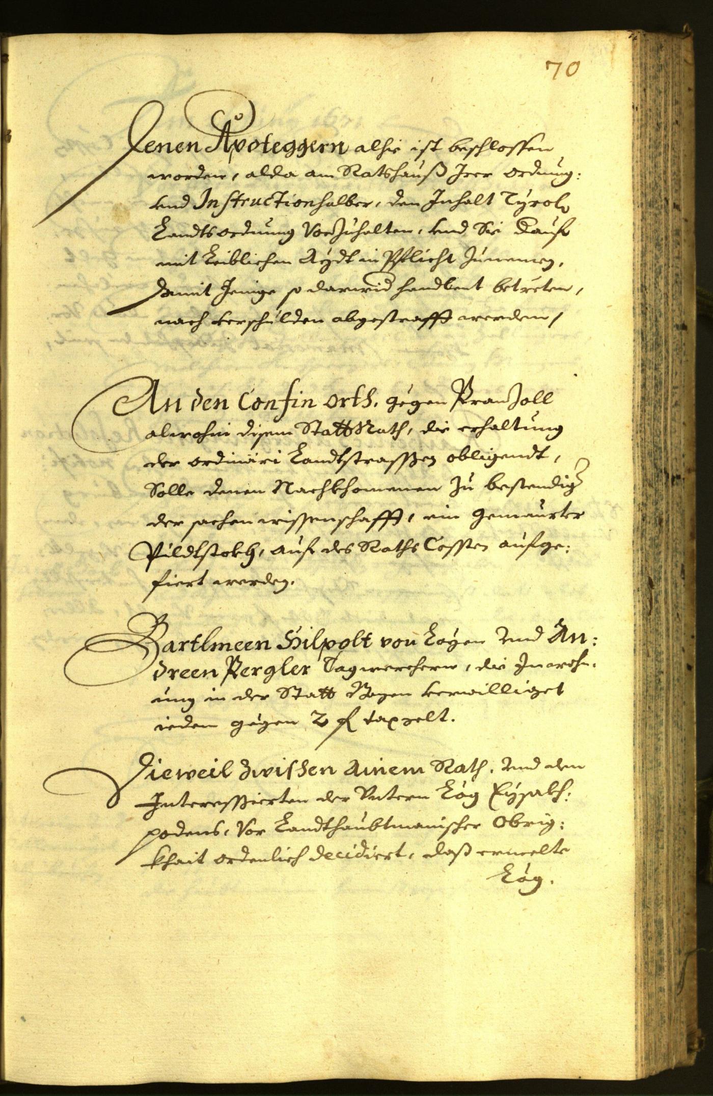 Civic Archives of Bozen-Bolzano - BOhisto Minutes of the council 1671 