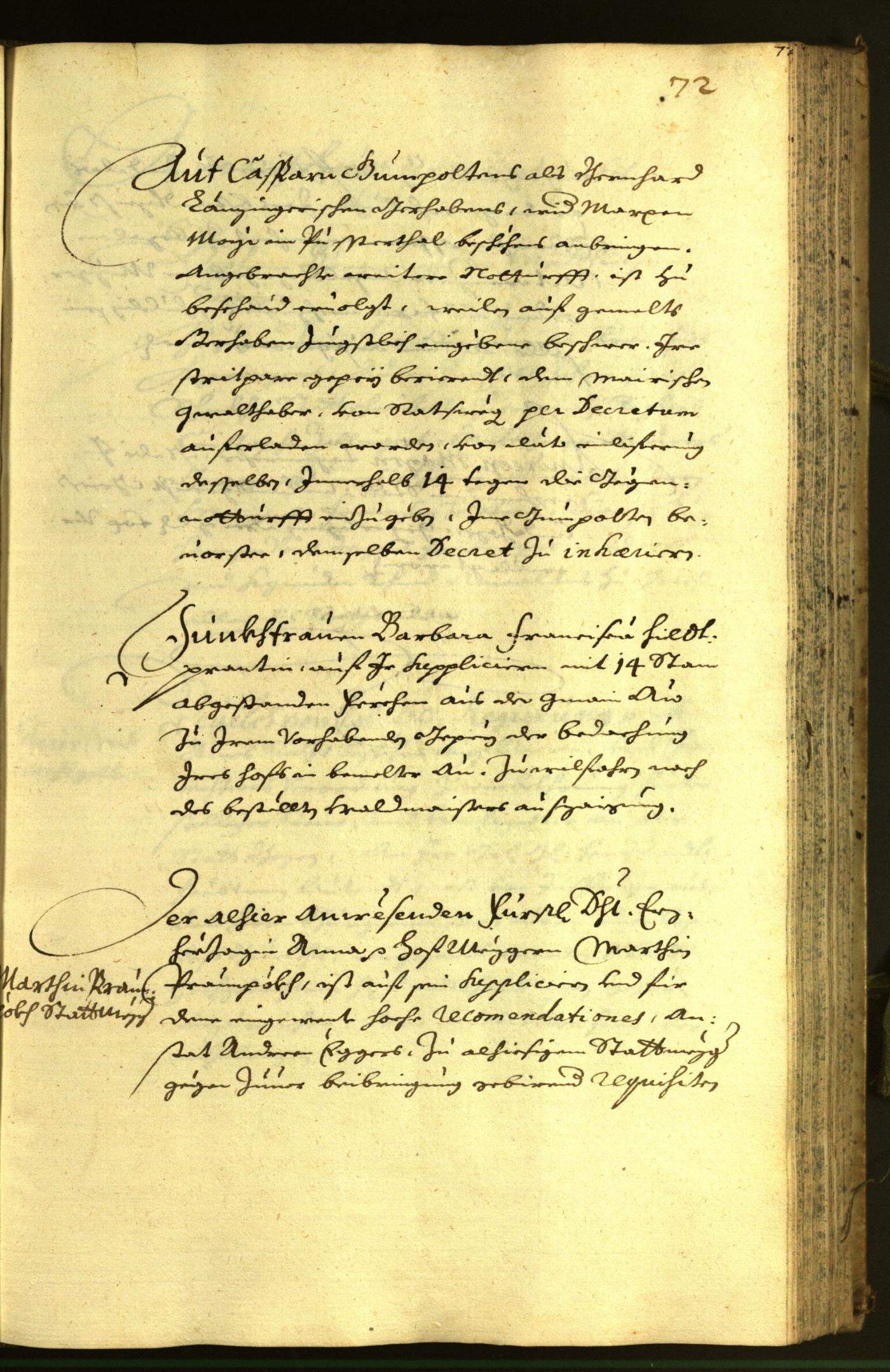 Stadtarchiv Bozen - BOhisto Ratsprotokoll 1671 