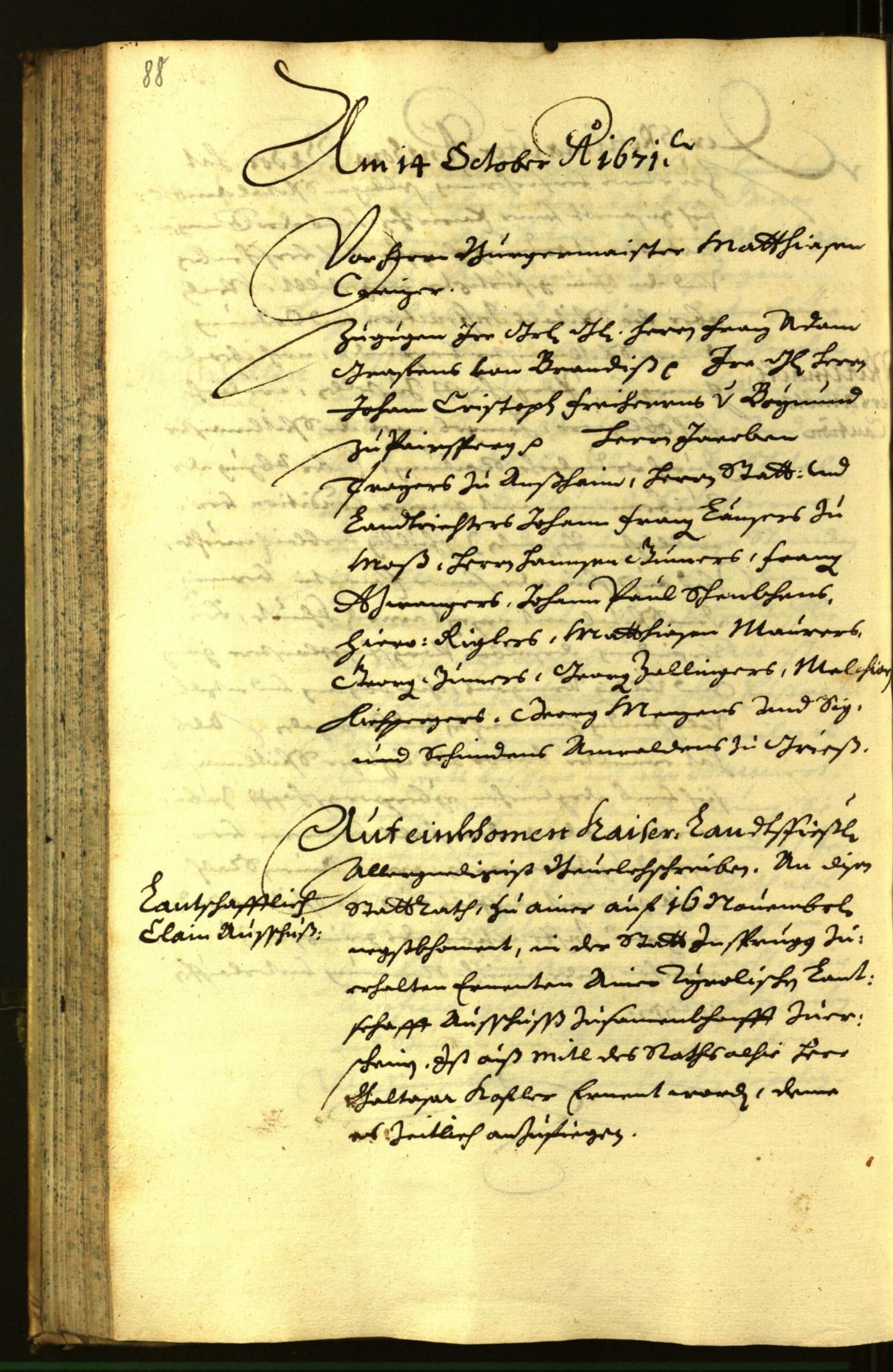 Civic Archives of Bozen-Bolzano - BOhisto Minutes of the council 1671 