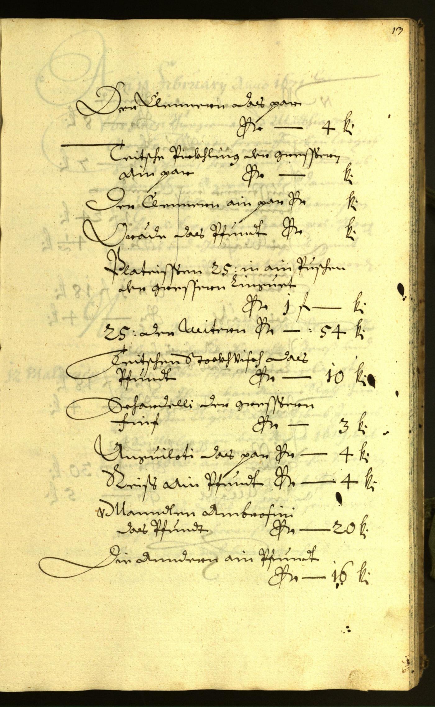 Stadtarchiv Bozen - BOhisto Ratsprotokoll 1671 