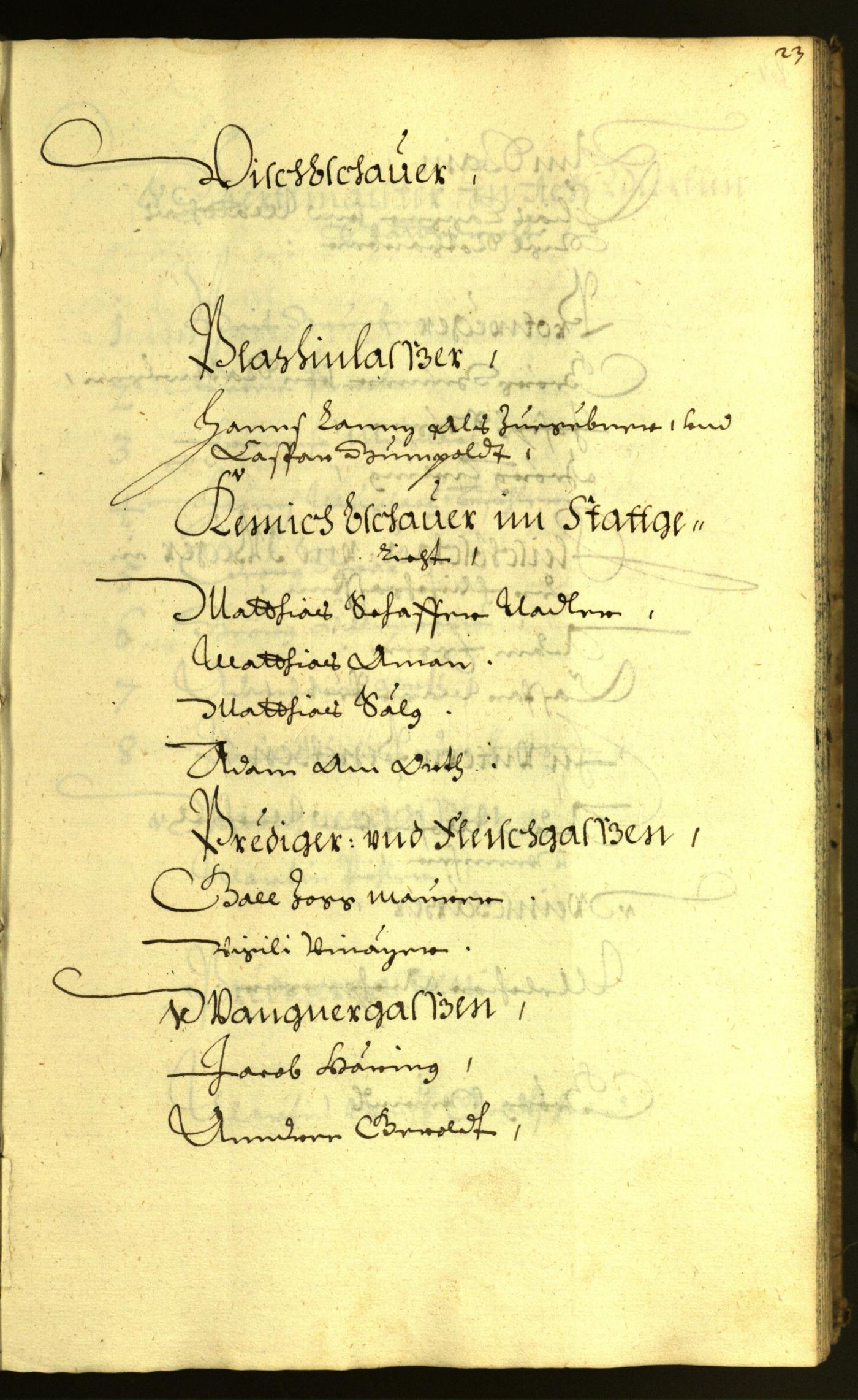 Stadtarchiv Bozen - BOhisto Ratsprotokoll 1671 