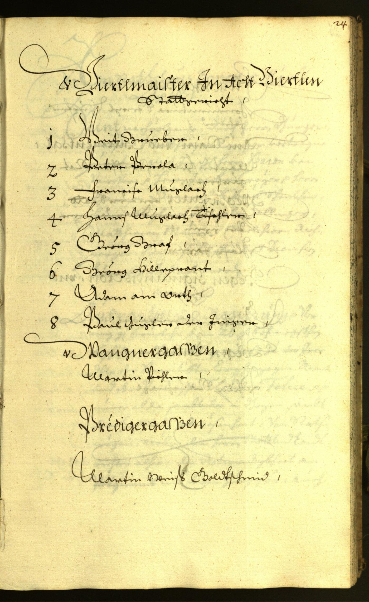 Stadtarchiv Bozen - BOhisto Ratsprotokoll 1671 