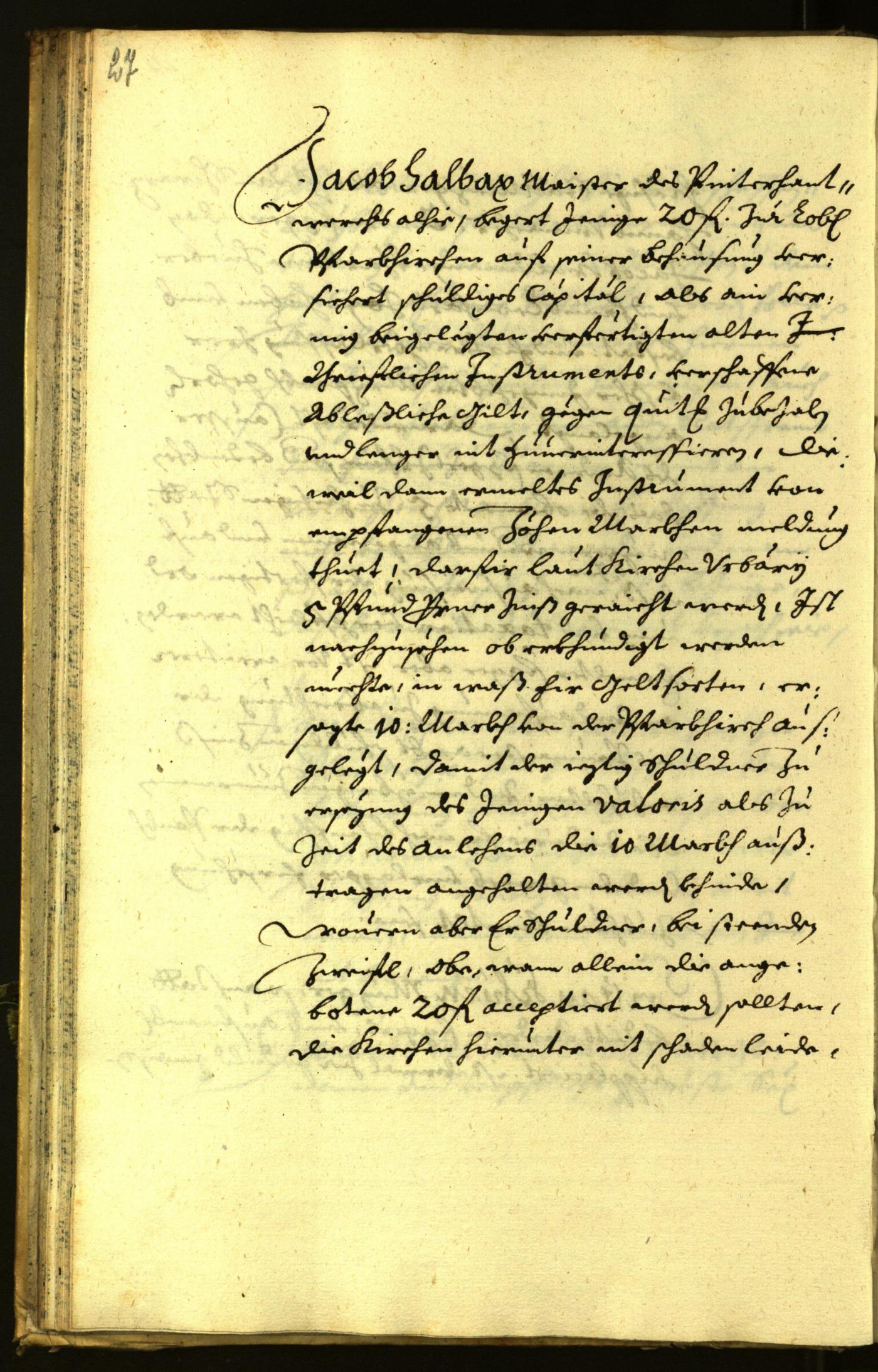 Stadtarchiv Bozen - BOhisto Ratsprotokoll 1671 