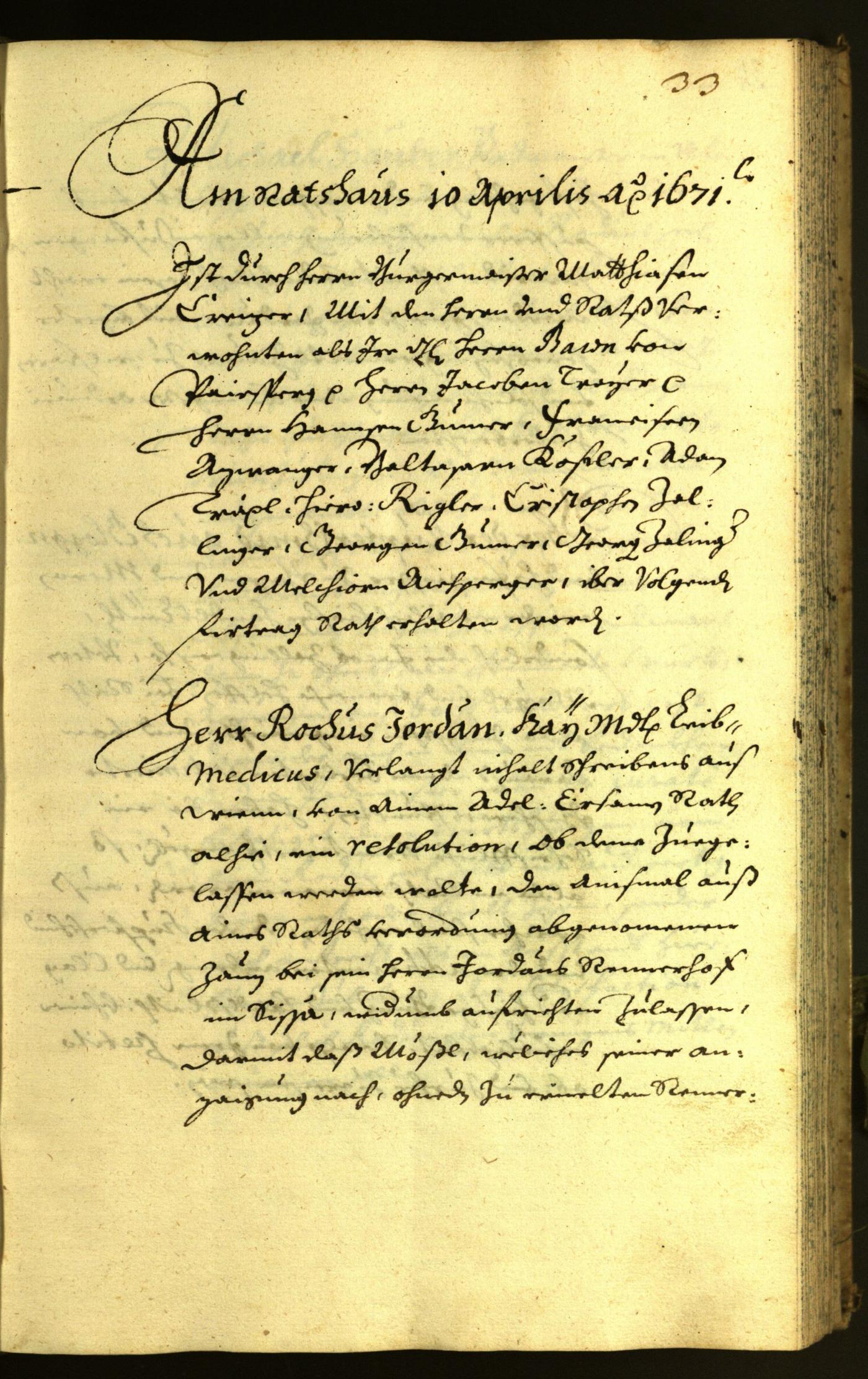 Civic Archives of Bozen-Bolzano - BOhisto Minutes of the council 1671 