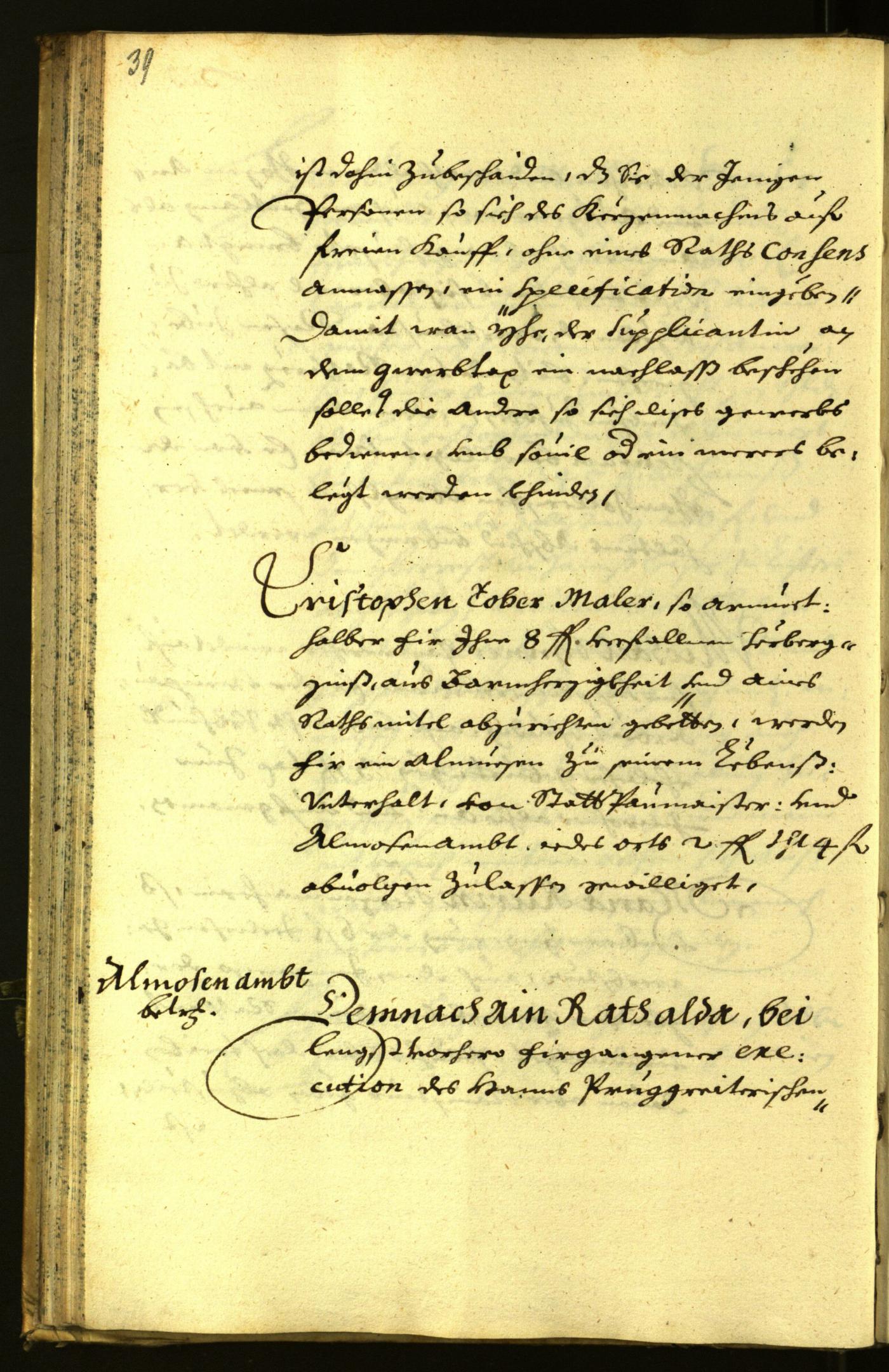 Stadtarchiv Bozen - BOhisto Ratsprotokoll 1671 