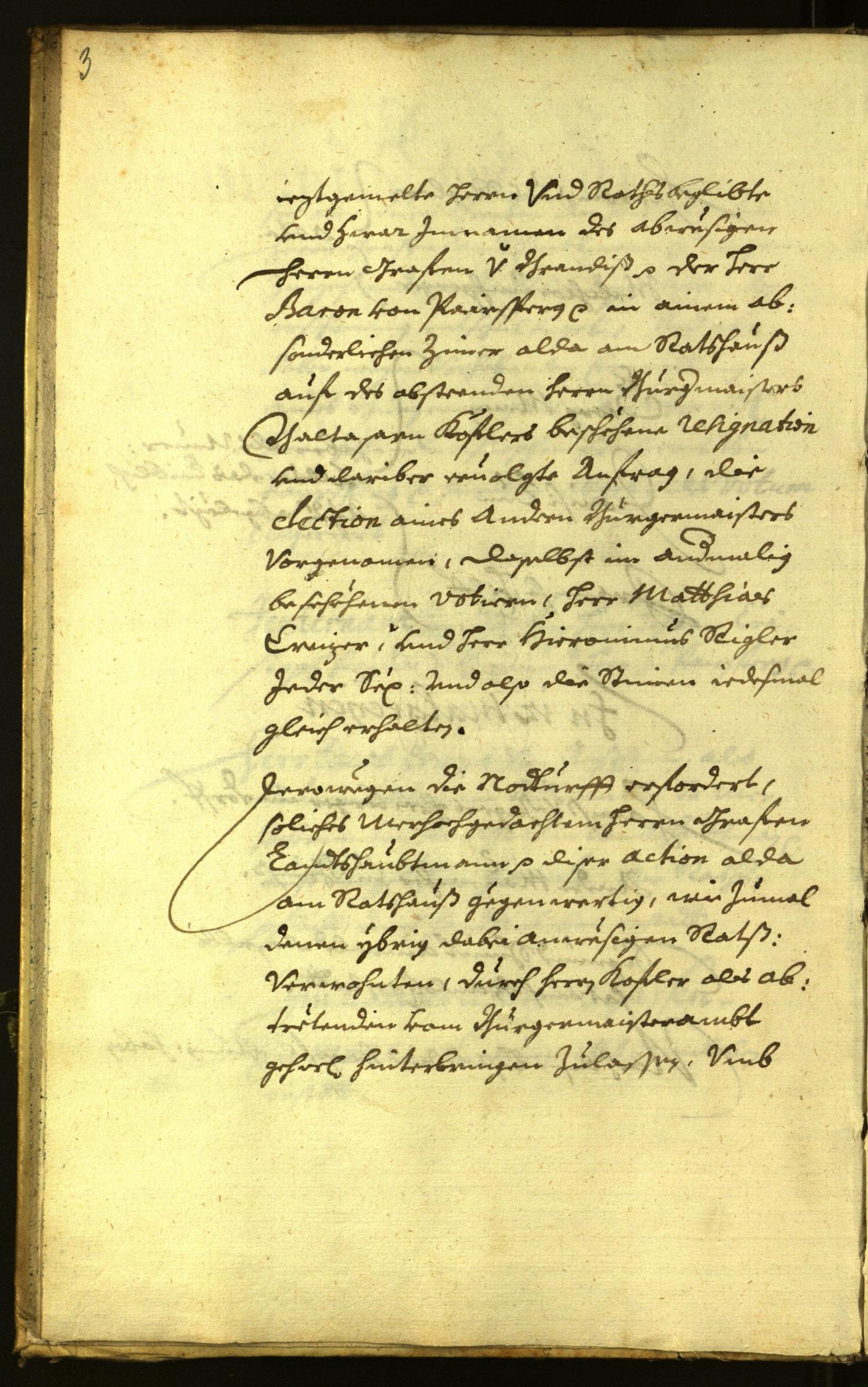 Stadtarchiv Bozen - BOhisto Ratsprotokoll 1671 