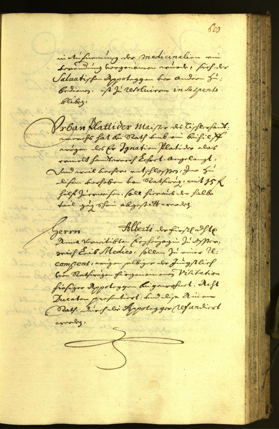 Stadtarchiv Bozen - BOhisto Ratsprotokoll 1671 