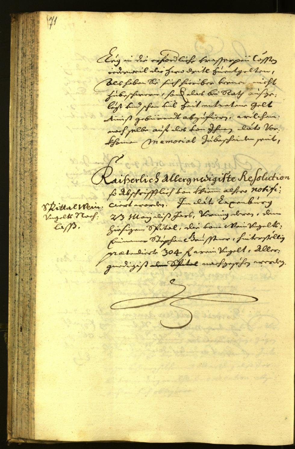 Stadtarchiv Bozen - BOhisto Ratsprotokoll 1671 