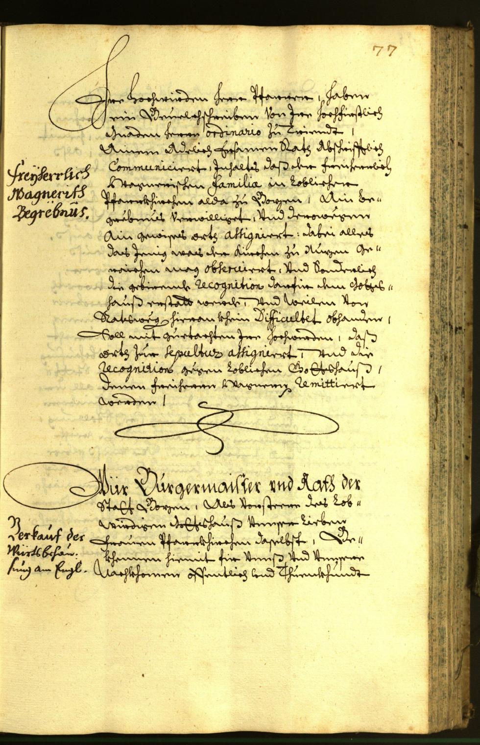 Stadtarchiv Bozen - BOhisto Ratsprotokoll 1671 