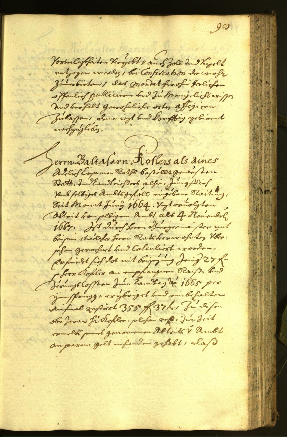 Stadtarchiv Bozen - BOhisto Ratsprotokoll 1671 