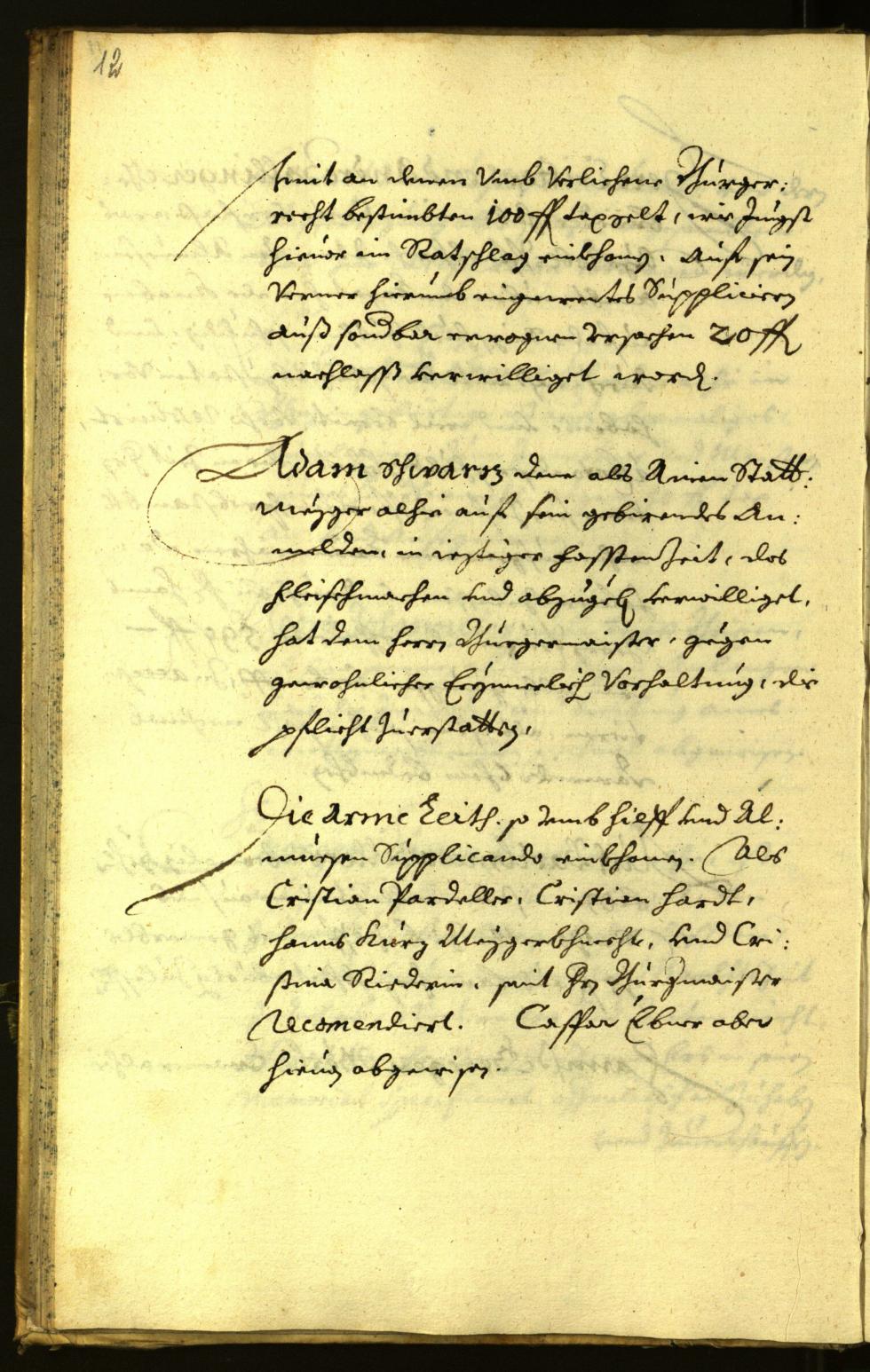 Stadtarchiv Bozen - BOhisto Ratsprotokoll 1671 