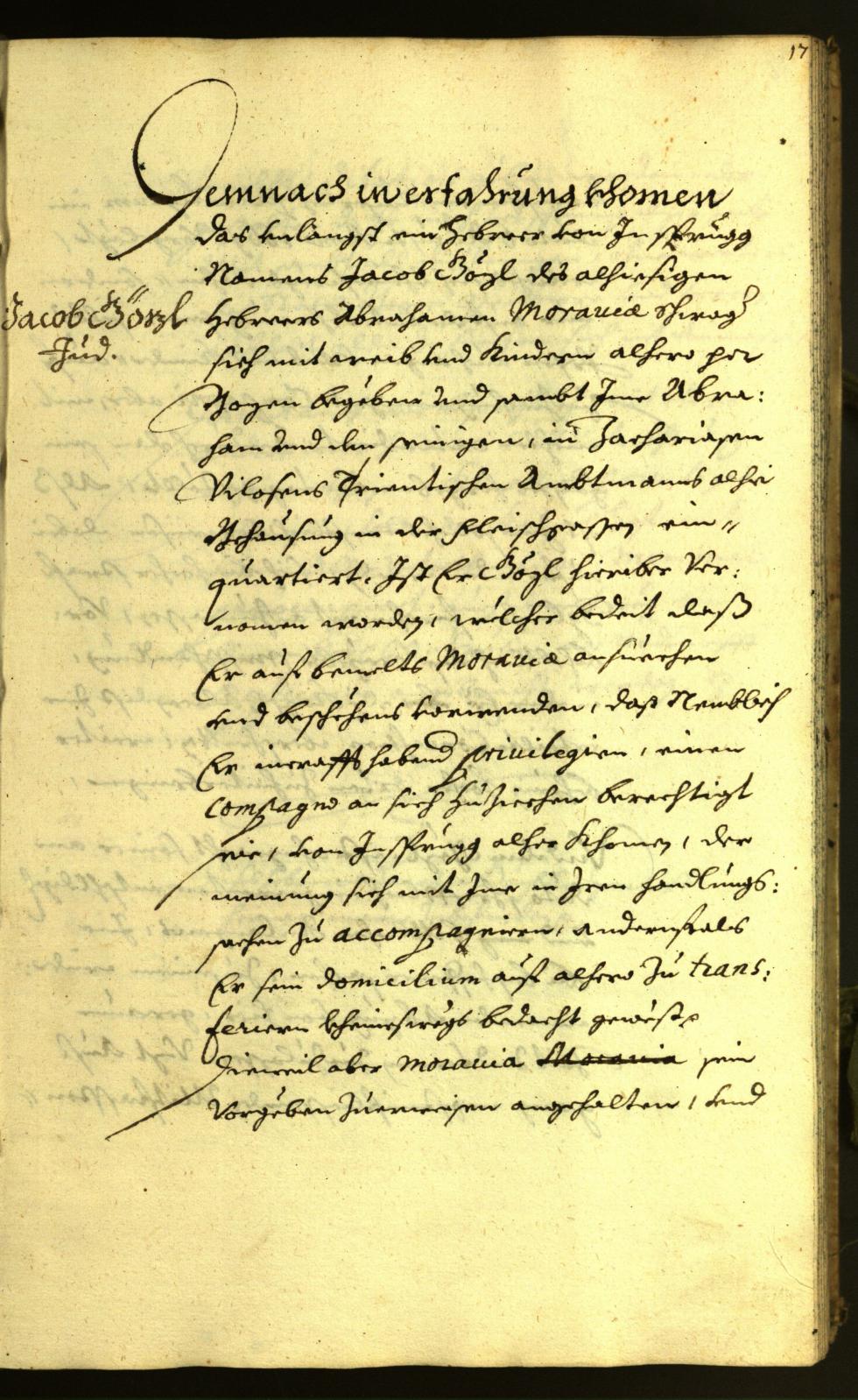 Stadtarchiv Bozen - BOhisto Ratsprotokoll 1671 