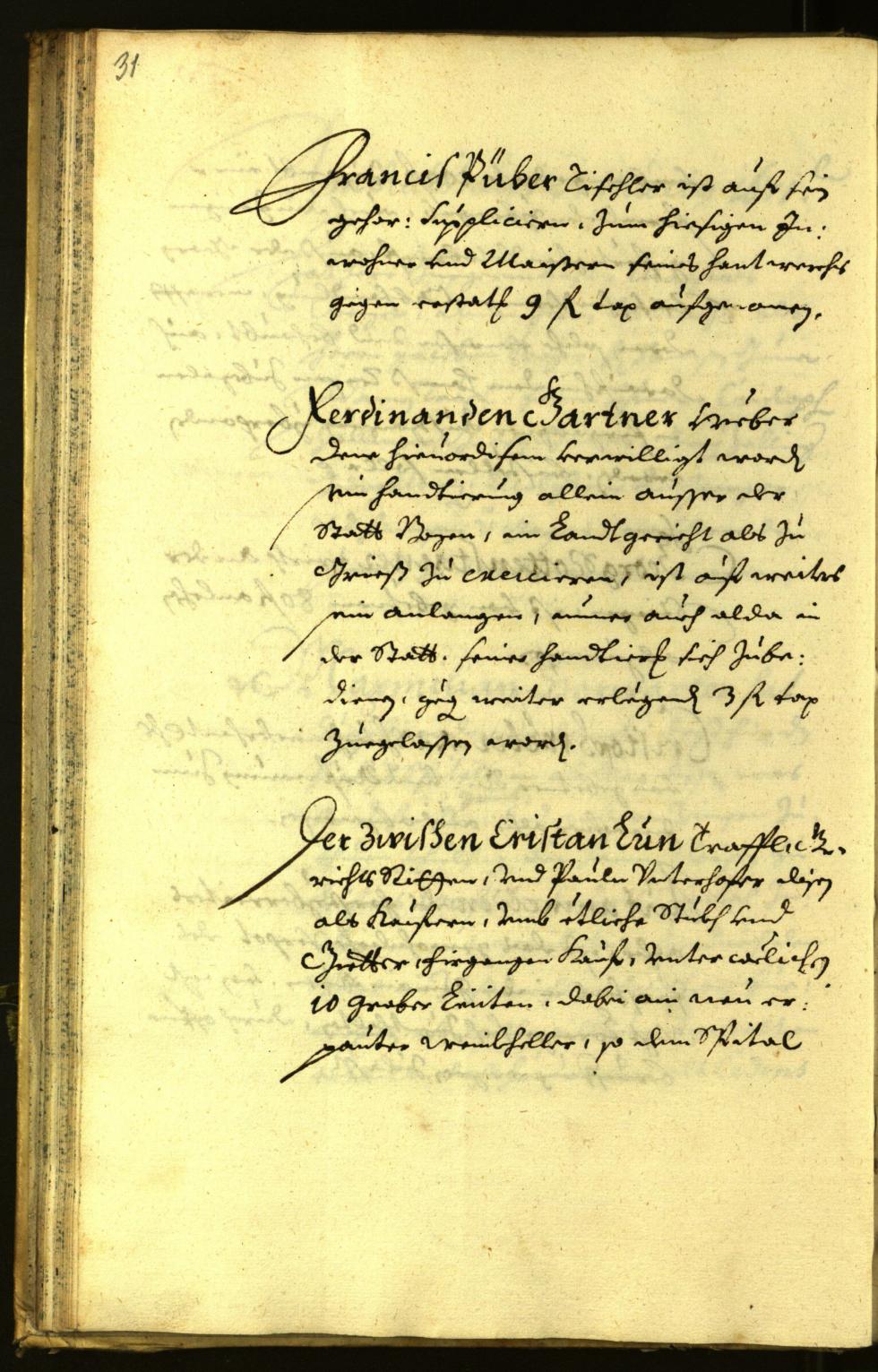 Stadtarchiv Bozen - BOhisto Ratsprotokoll 1671 