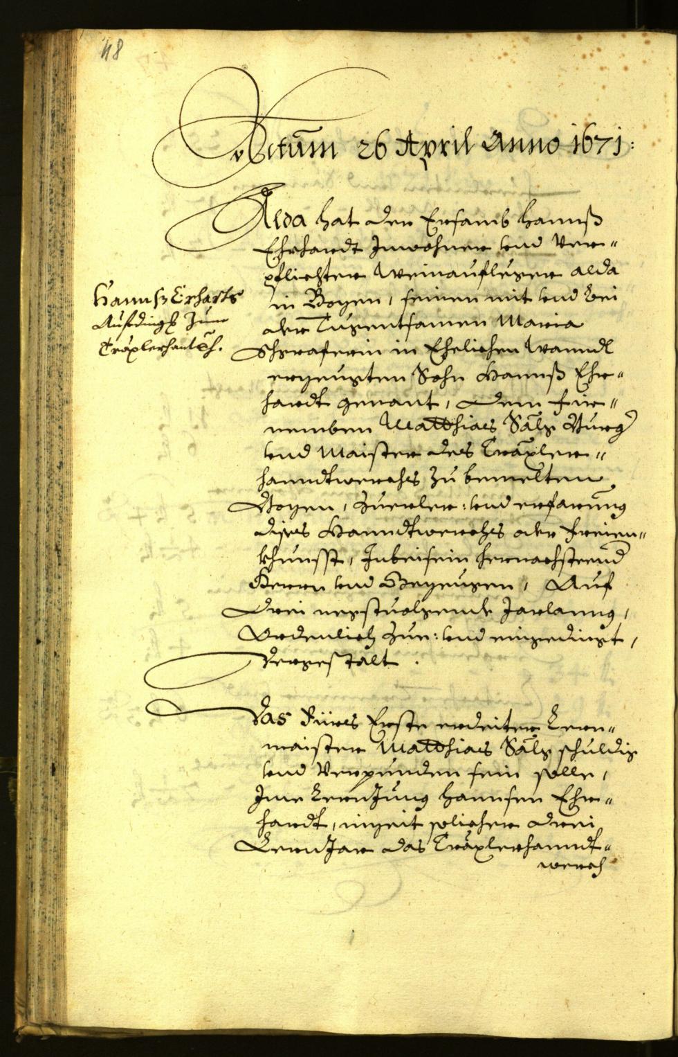 Civic Archives of Bozen-Bolzano - BOhisto Minutes of the council 1671 