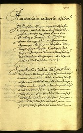 Stadtarchiv Bozen - BOhisto Ratsprotokoll 1671 - 