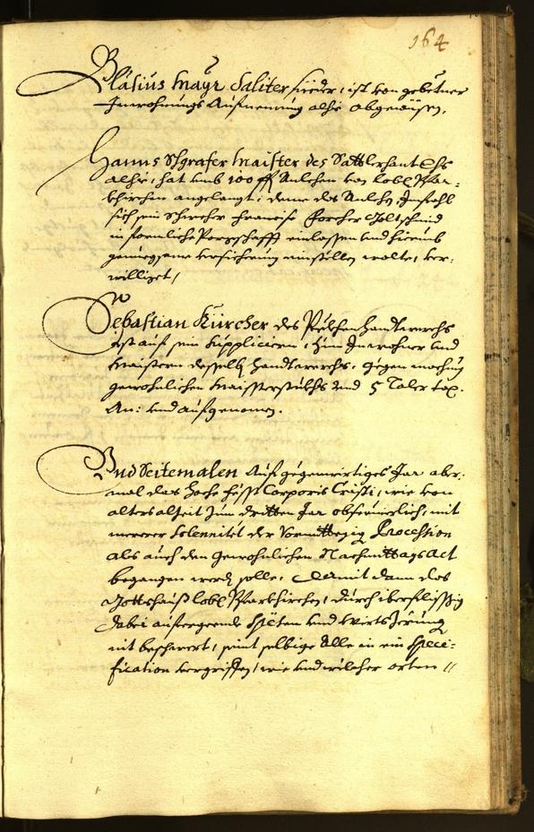 Stadtarchiv Bozen - BOhisto Ratsprotokoll 1672 