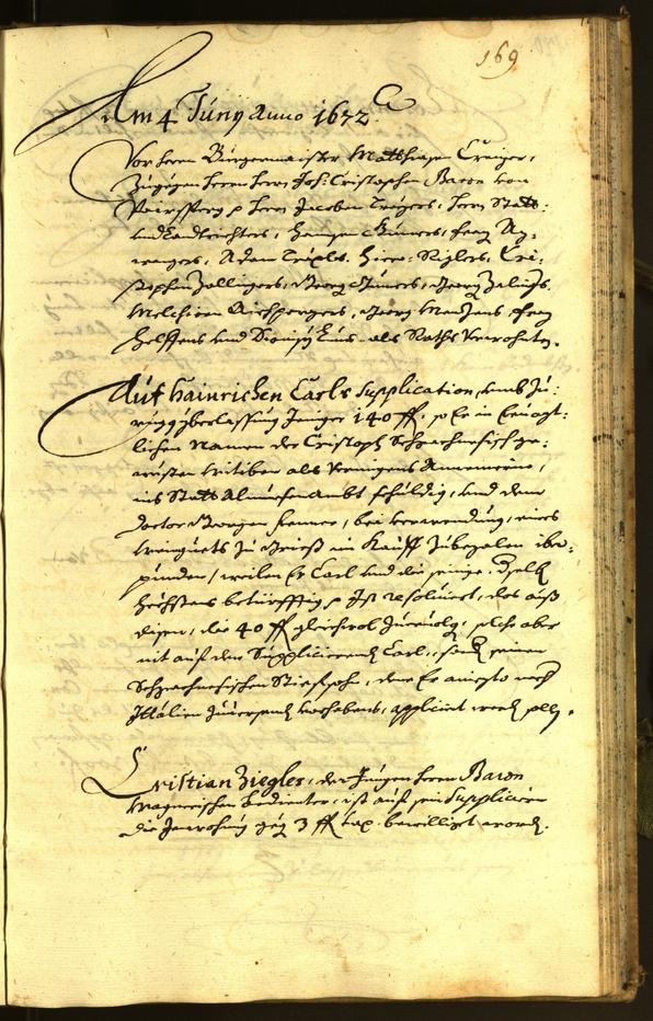 Civic Archives of Bozen-Bolzano - BOhisto Minutes of the council 1672 