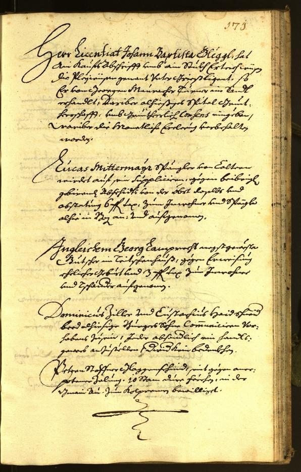 Stadtarchiv Bozen - BOhisto Ratsprotokoll 1672 