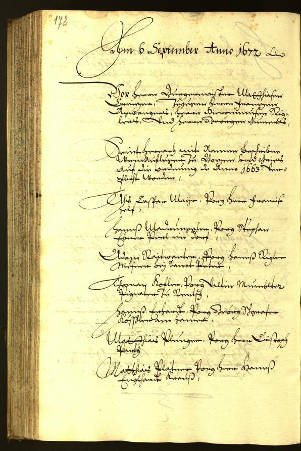 Civic Archives of Bozen-Bolzano - BOhisto Minutes of the council 1672 