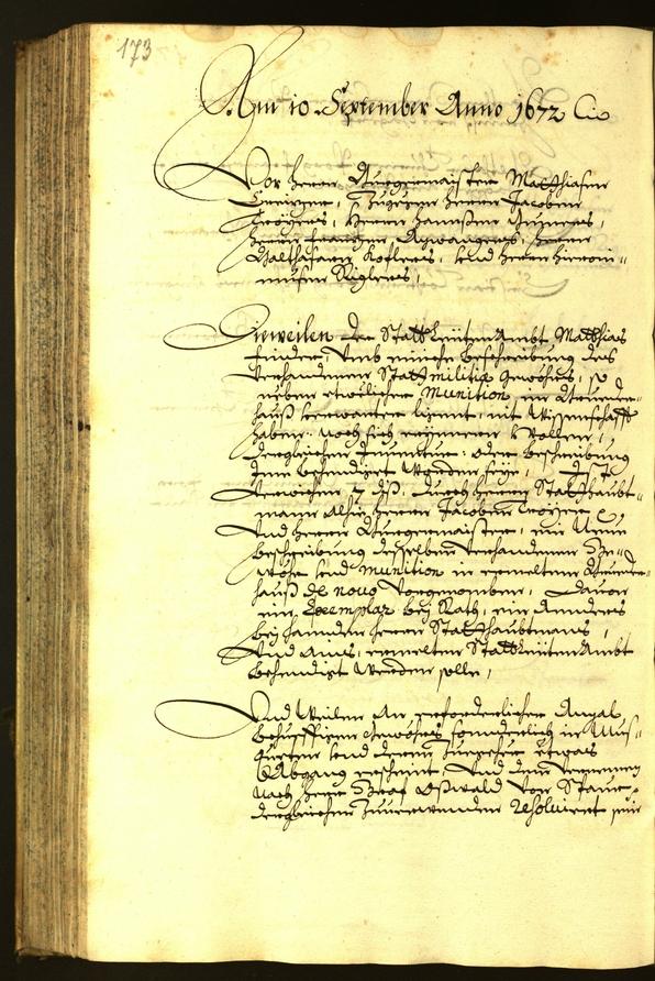 Archivio Storico della Città di Bolzano - BOhisto protocollo consiliare 1672 