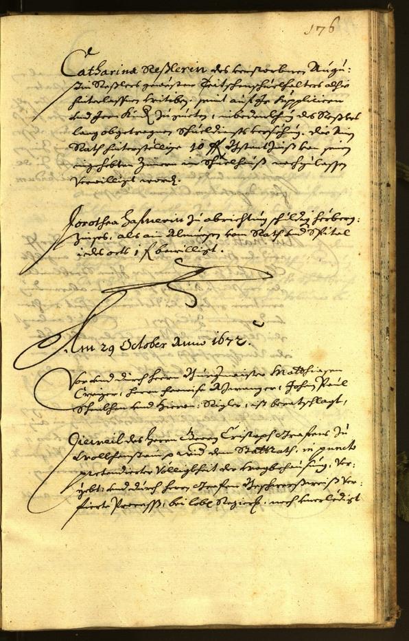 Stadtarchiv Bozen - BOhisto Ratsprotokoll 1672 