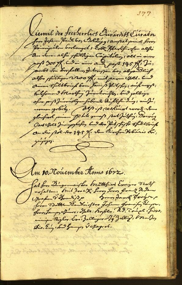 Stadtarchiv Bozen - BOhisto Ratsprotokoll 1672 