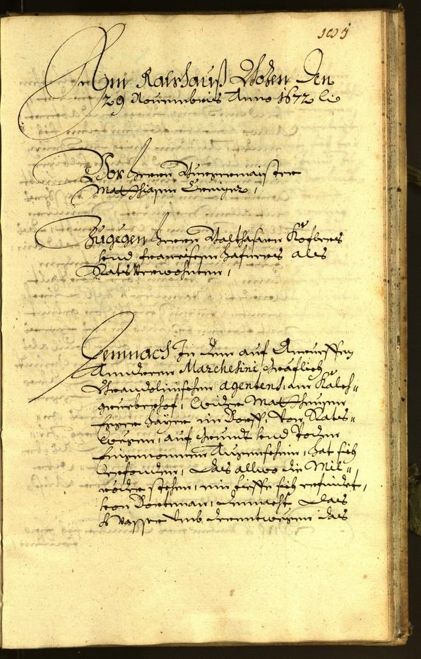 Archivio Storico della Città di Bolzano - BOhisto protocollo consiliare 1672 