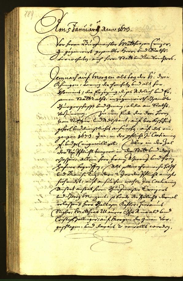 Civic Archives of Bozen-Bolzano - BOhisto Minutes of the council 1672 