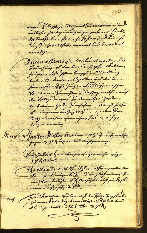 Stadtarchiv Bozen - BOhisto Ratsprotokoll 1672 