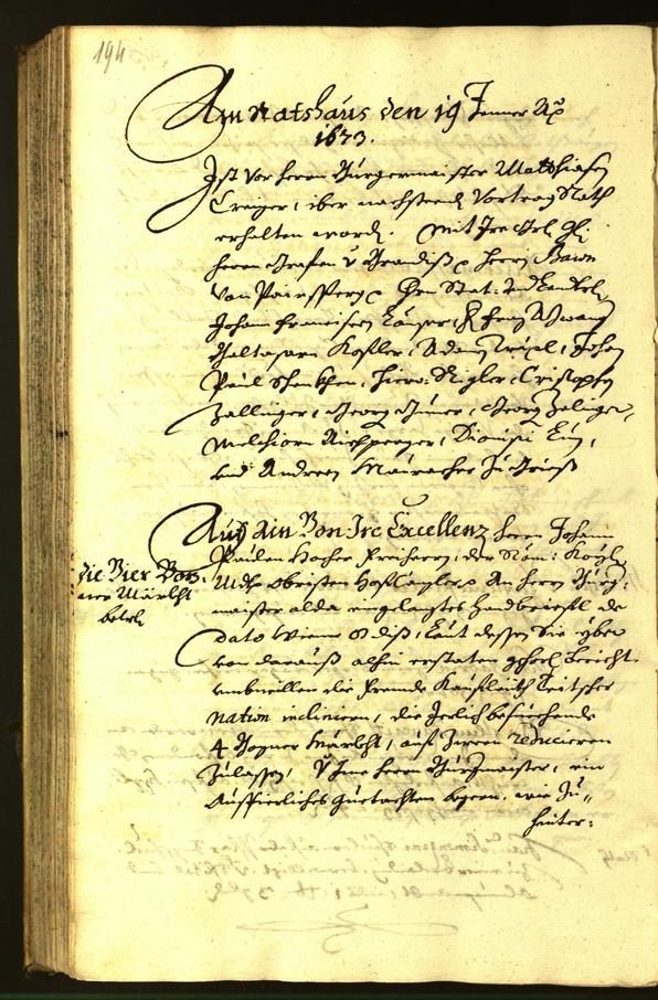 Civic Archives of Bozen-Bolzano - BOhisto Minutes of the council 1672 