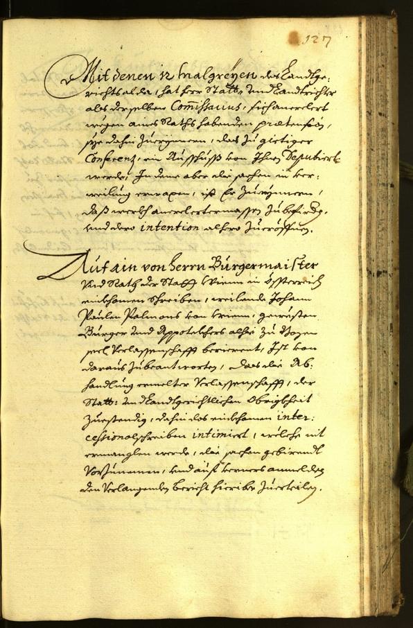 Stadtarchiv Bozen - BOhisto Ratsprotokoll 1672 