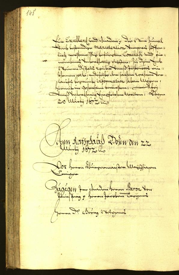 Civic Archives of Bozen-Bolzano - BOhisto Minutes of the council 1672 